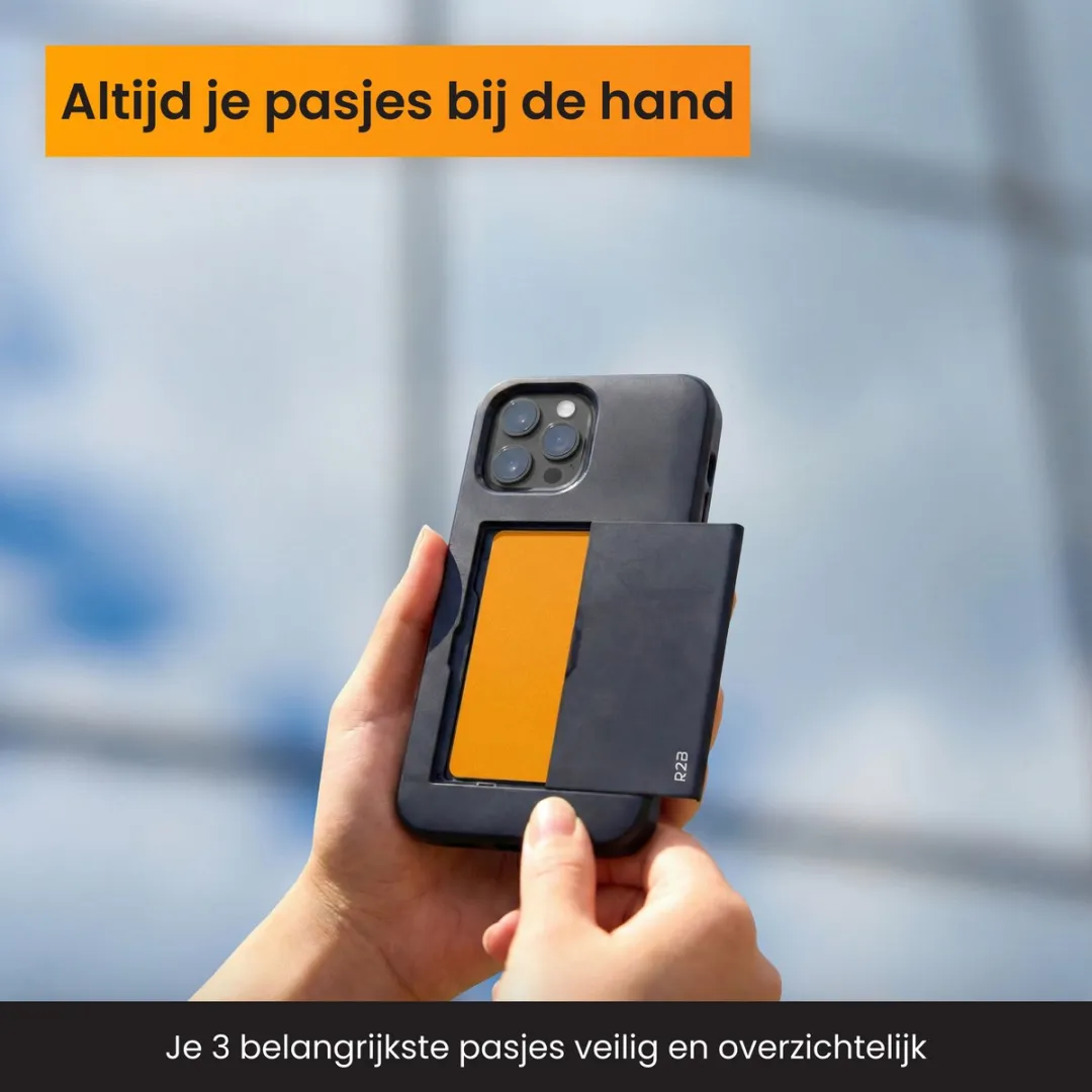 R2B Utrecht iPhone 13 Pro Max Hoesje - 3 Pasjes - Zwart