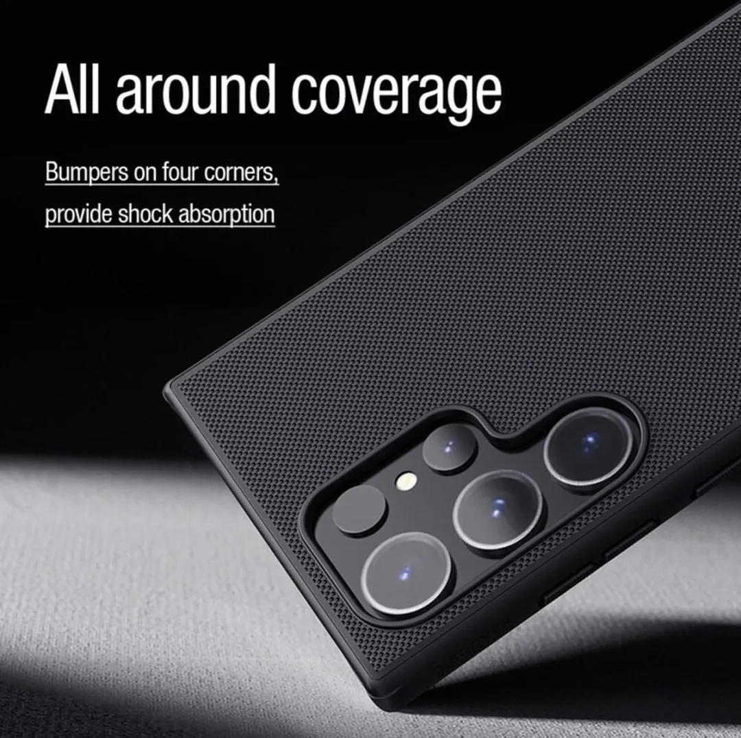 Nillkin Frosted Shield Hoesje - Zwart - MagSafe
