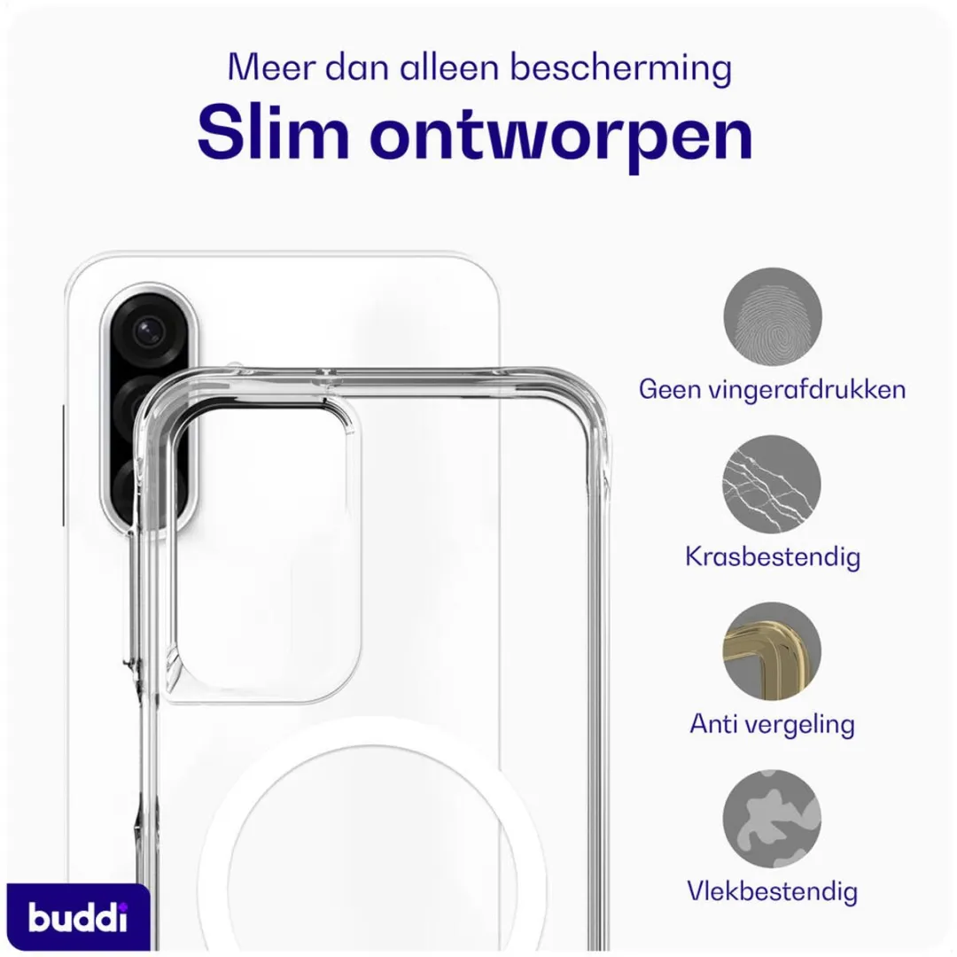 Buddi Core Hoesje Samsung Galaxy A16/A26 - MagSafe - Transparant - afbeelding 6 van 6