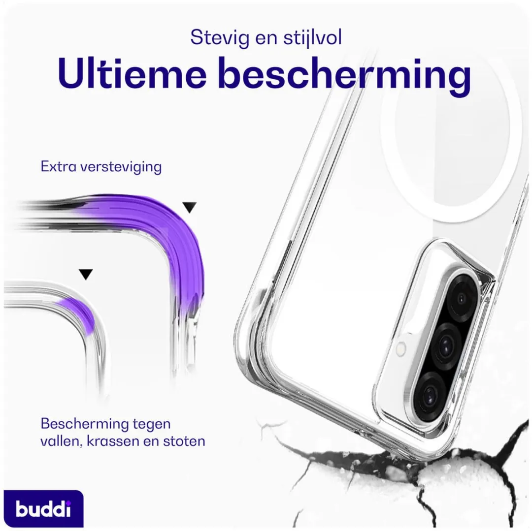 Buddi Core Hoesje Samsung Galaxy A16/A26 - MagSafe - Transparant