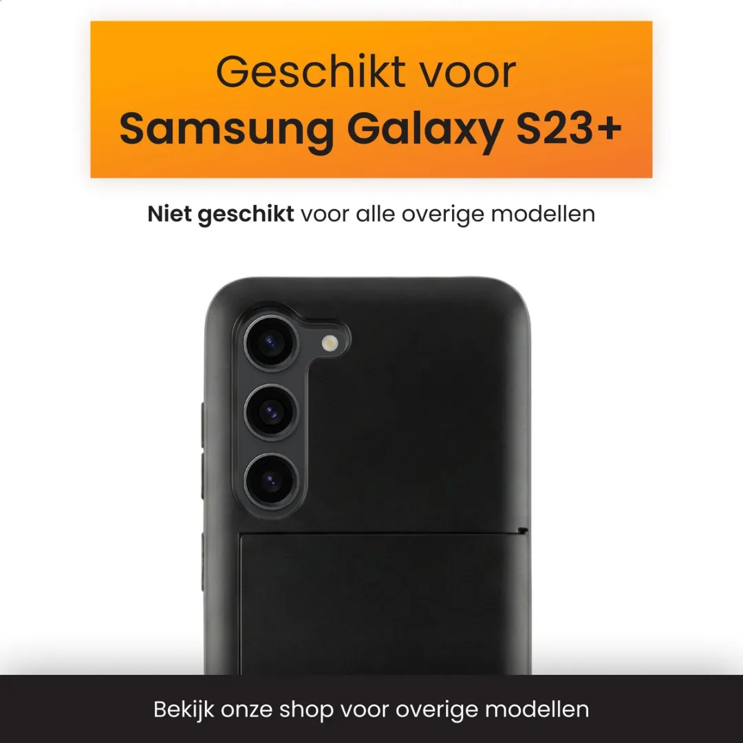 R2B Utrecht Telefoonhoesje Samsung Galaxy S23 Plus - 3 Pasjes - Zwart