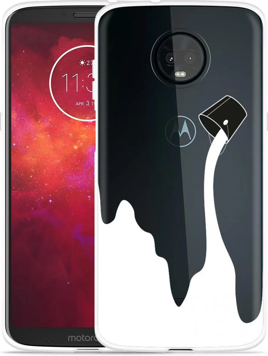 Just in Case Moto Z3 Play Paint Bucket Hoesje - Multi colour