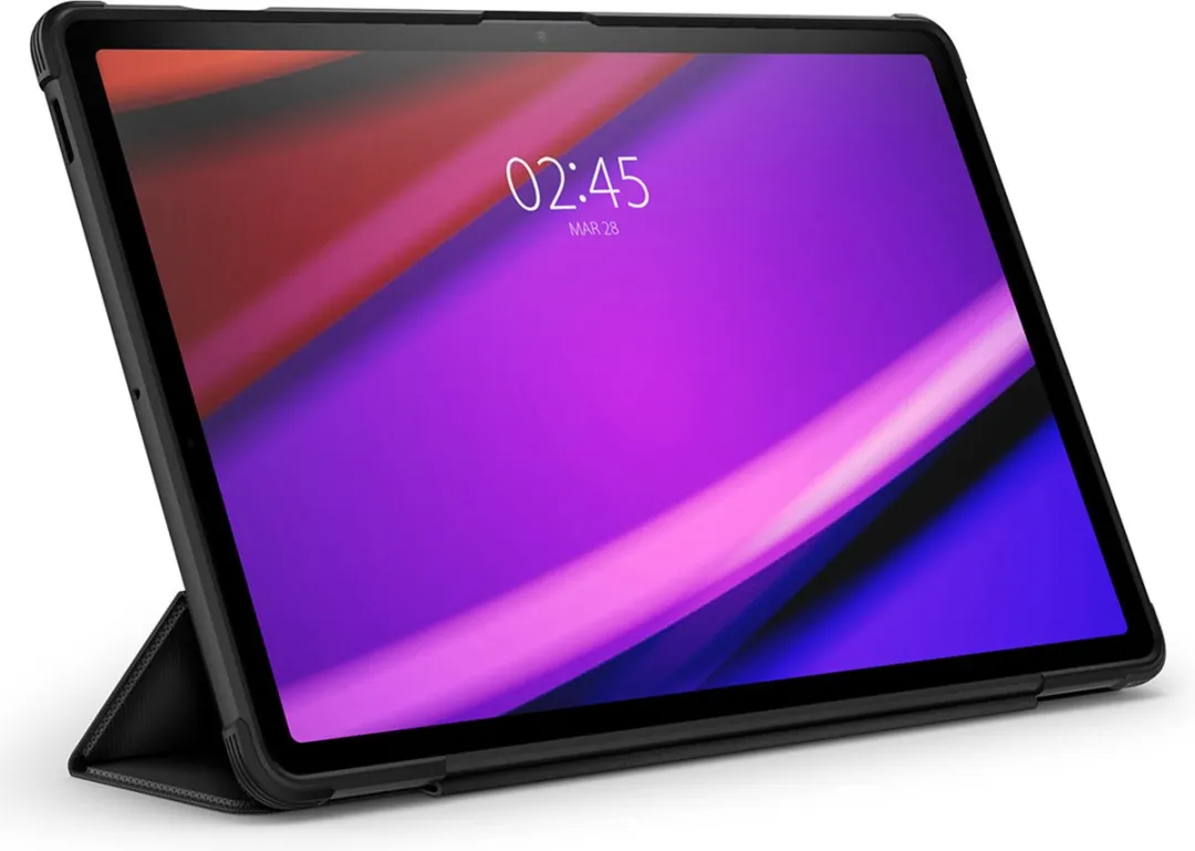 Spigen Rugged Armor Pro ACS06856 Tablethoes - Samsung Galaxy Tab S9 FE Plus - Zwart