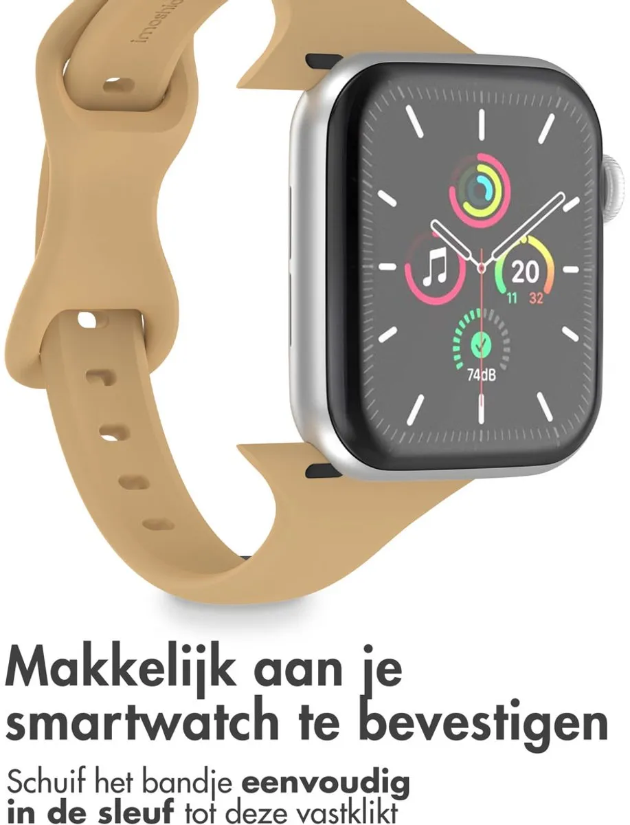 Imoshion Siliconen Bandje Apple Watch 44-49mm - Beige