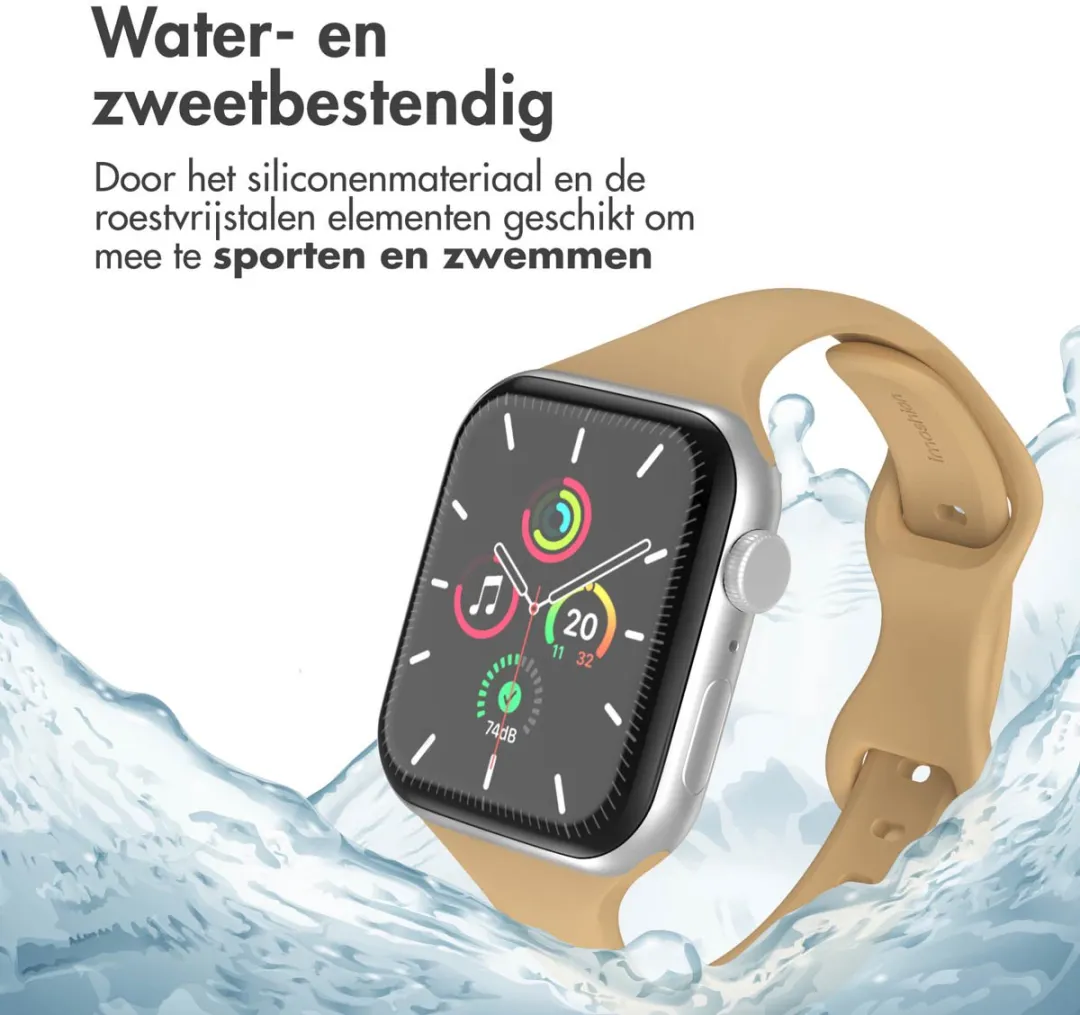 Imoshion Siliconen Bandje Apple Watch 44-49mm - Beige