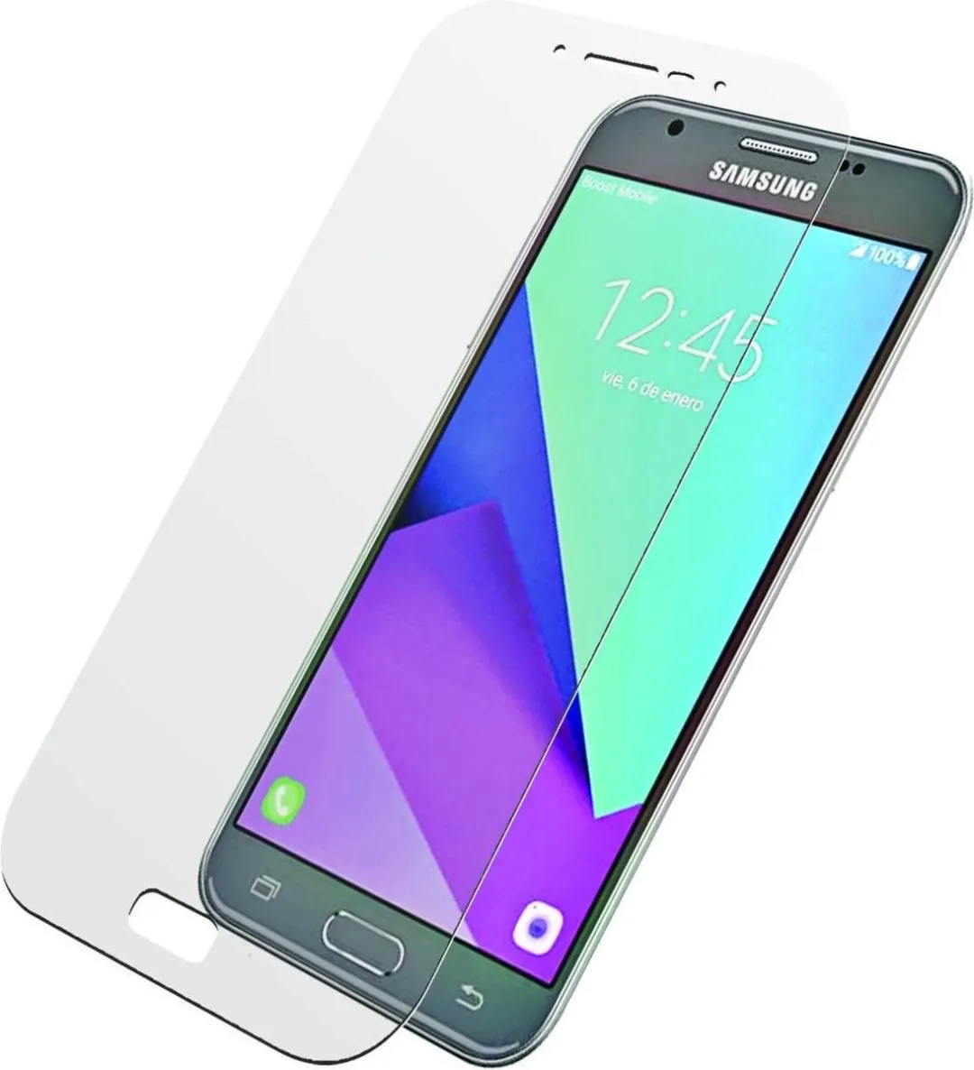 PanzerGlass Gehard Glas Screenprotector J3 (2017) - Zwart - afbeelding 3 van 6