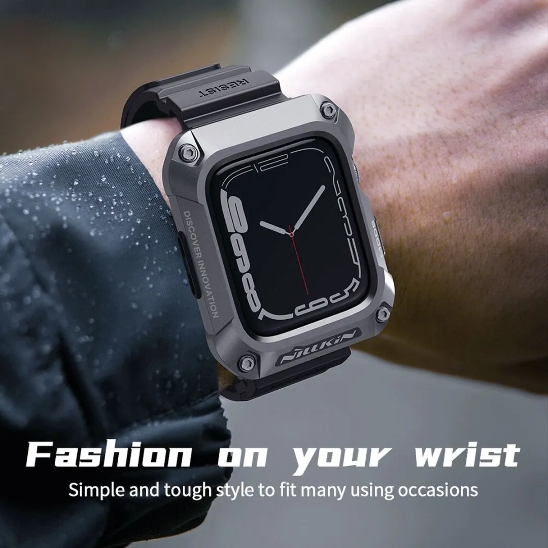 Nillkin DynaGuard Hoesje & Bandje Apple Watch 44mm - Zwart