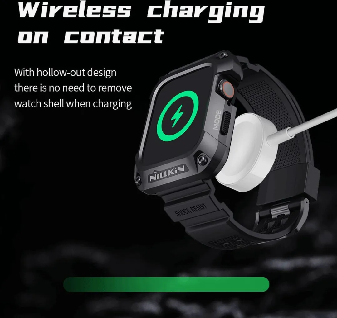 Nillkin DynaGuard Hoesje & Bandje Apple Watch 44mm - Zwart