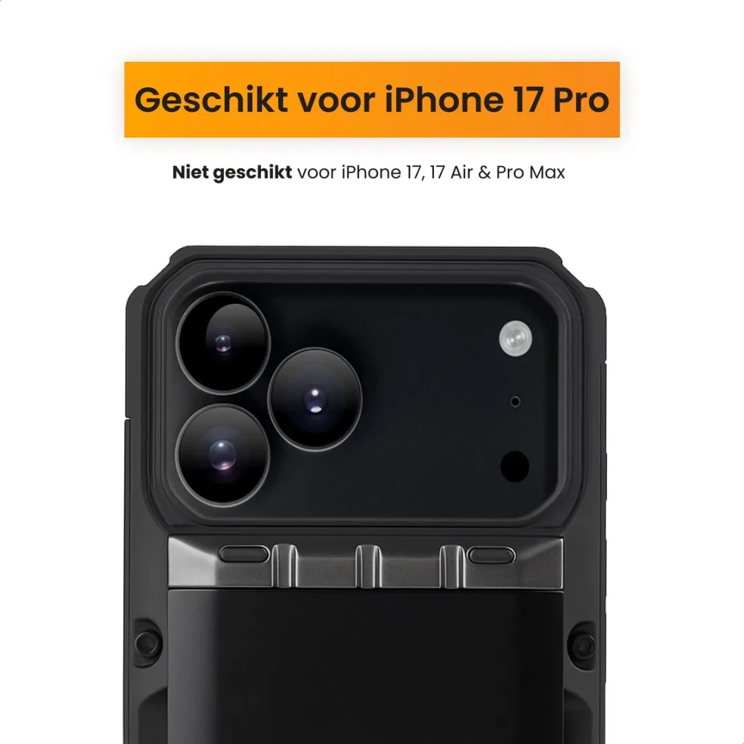 R2B iPhone 17 Pro Hoesje met Pasjeshouder - 4 Pasjes - Zwart