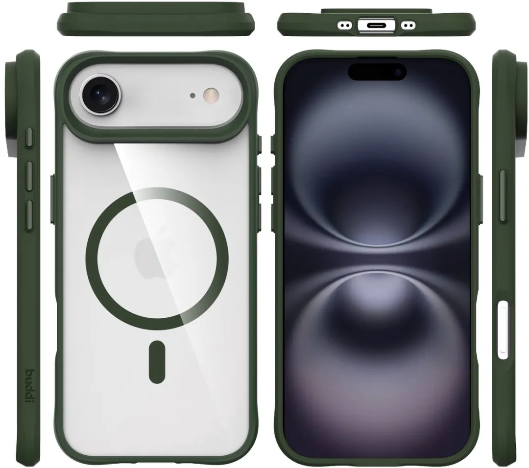 Buddi Hybrid Hoesje iPhone Air - MagSafe Groen
