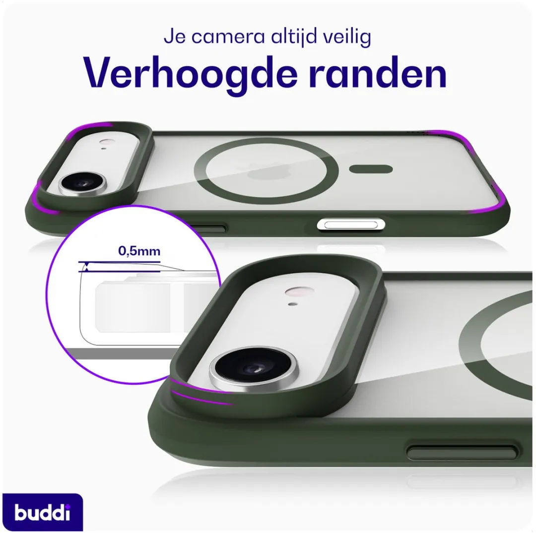 Buddi Hybrid Hoesje iPhone Air - MagSafe Groen
