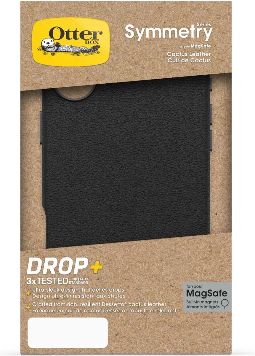OtterBox Symmetry Mag Hoesje iPhone 16 Plus - noir ash black