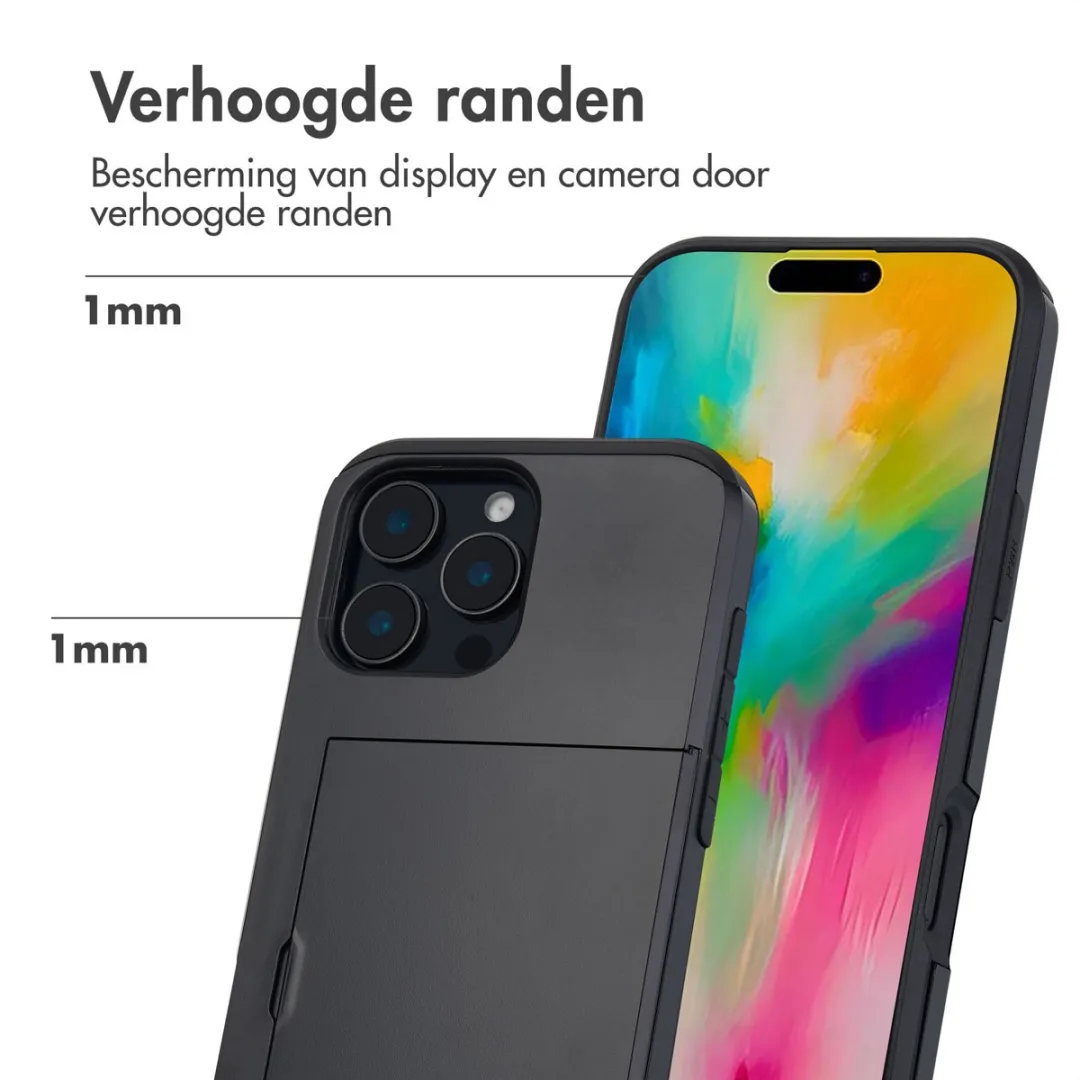 Imoshion Hoesje iPhone 16 Pro Max - 2 Pasjes - Zwart