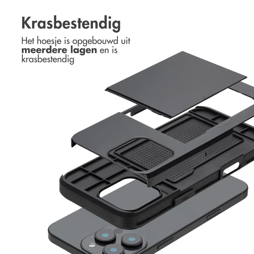 Imoshion Hoesje iPhone 16 Pro Max - 2 Pasjes - Zwart