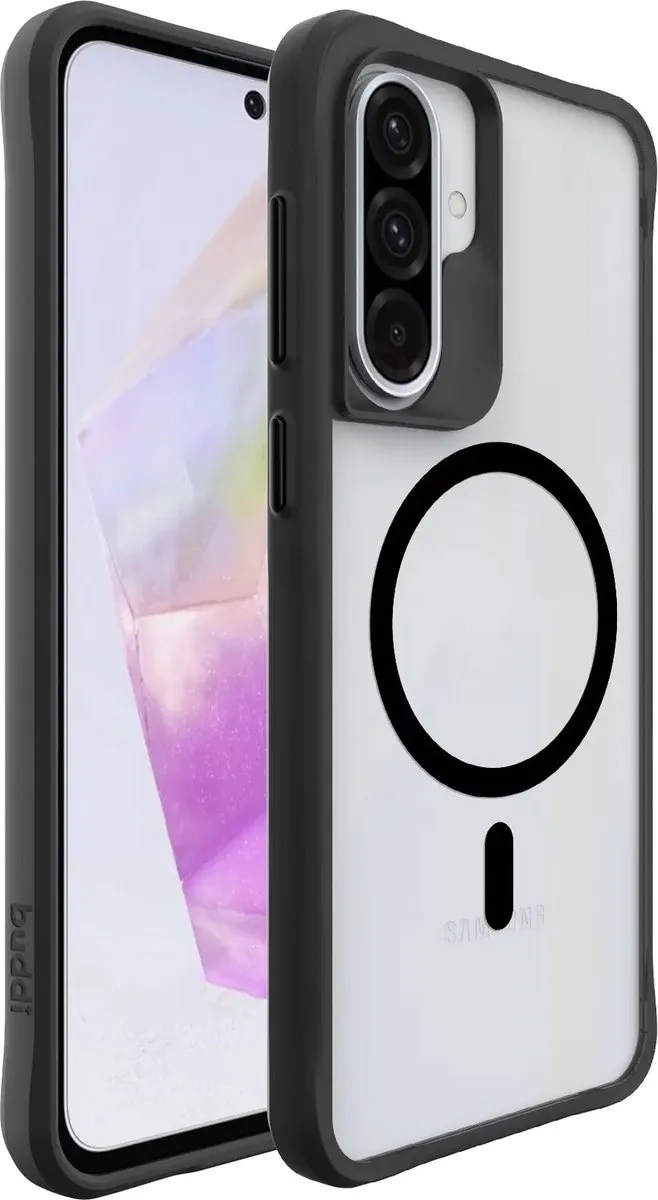 Buddi Hybrid Hoesje Samsung Galaxy A37 - MagSafe - Matte Zwart