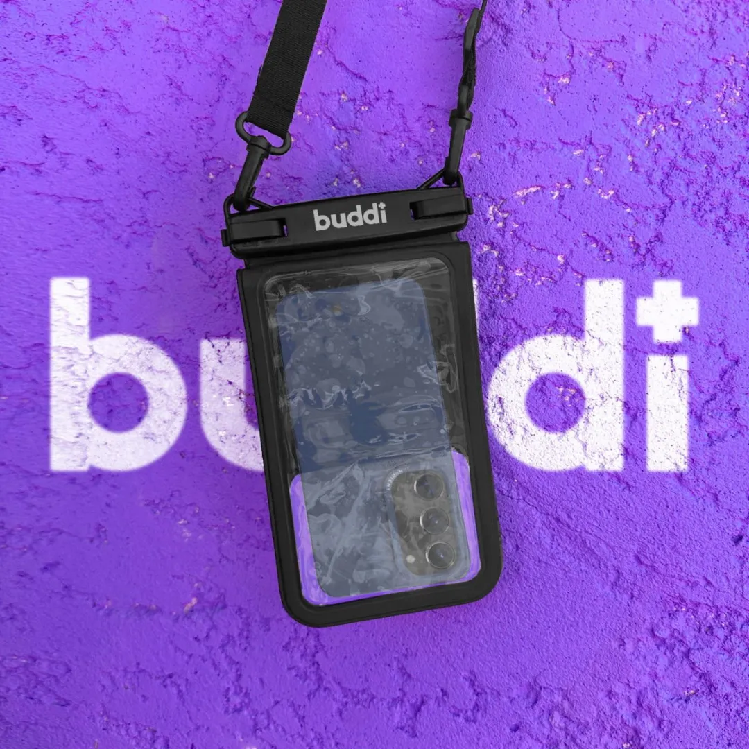 Buddi WPDB0001 Universeel Waterdicht Hoesje - Zwart