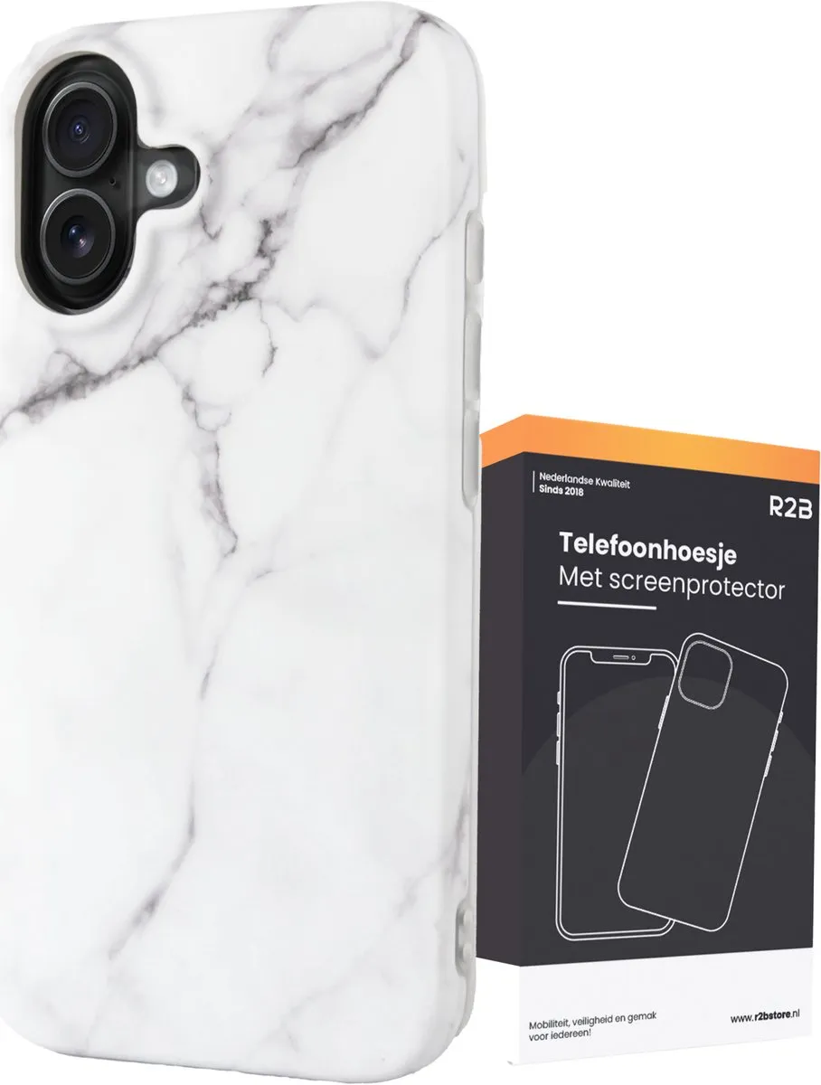 R2B iPhone 16 Hoesje Marmer