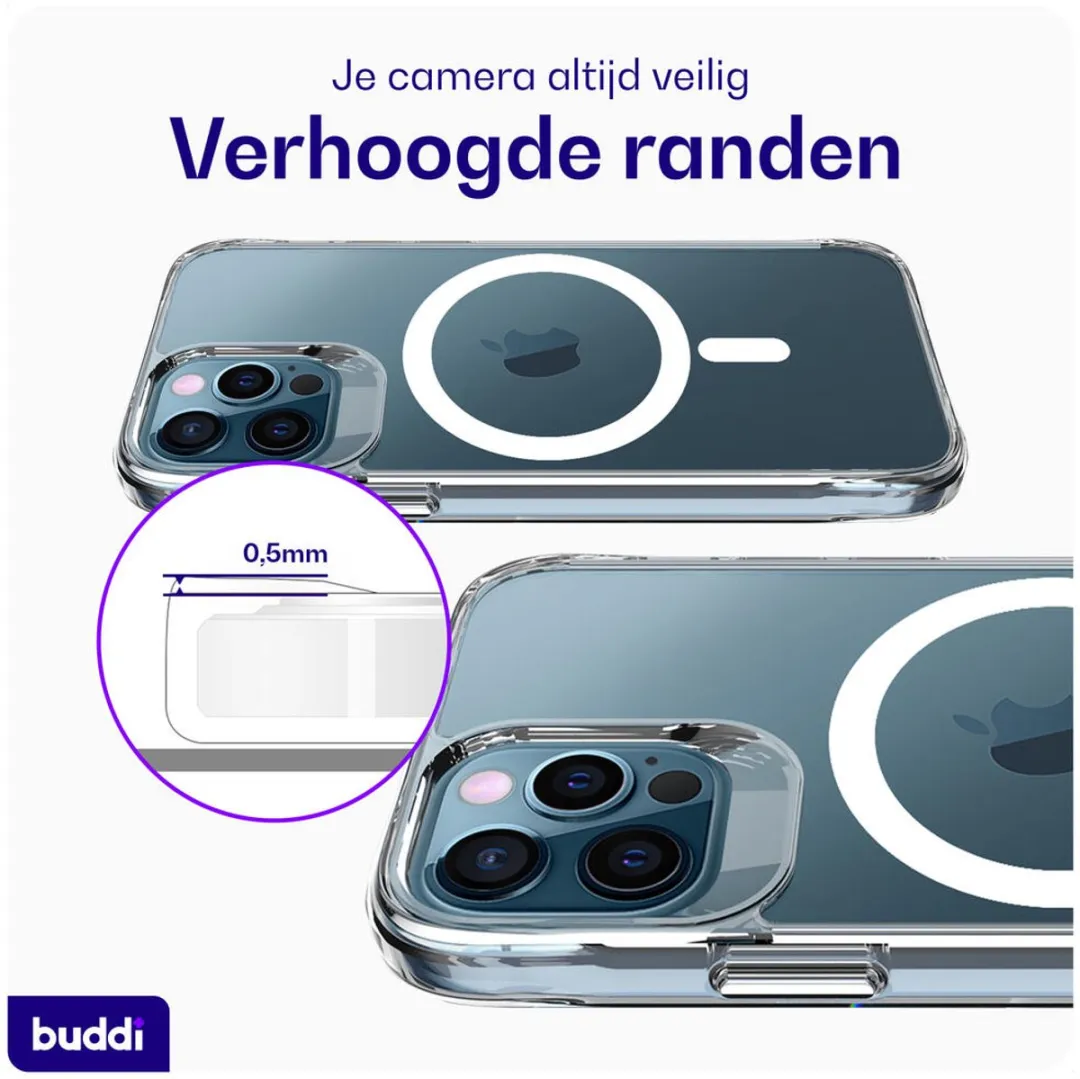 Buddi Core iPhone 12/12 Pro Hoesje - MagSafe - Transparant