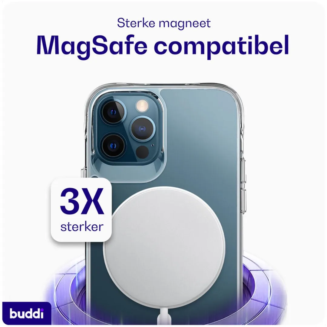 Buddi Core iPhone 12/12 Pro Hoesje - MagSafe - Transparant