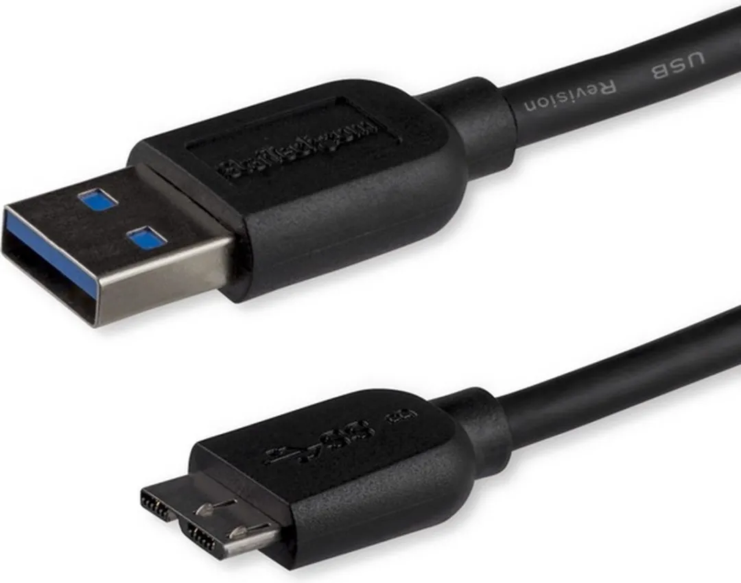 Startech USB3AUB3MS USB naar Micro-USB Kabel - Zwart