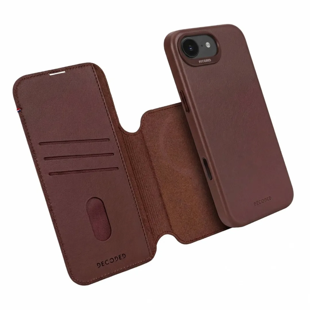 Decoded Leren Hoesje iPhone 16e