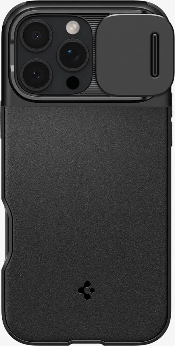 Spigen Optik Armor MagSafe iPhone 16 Pro Hoesje - Zwart