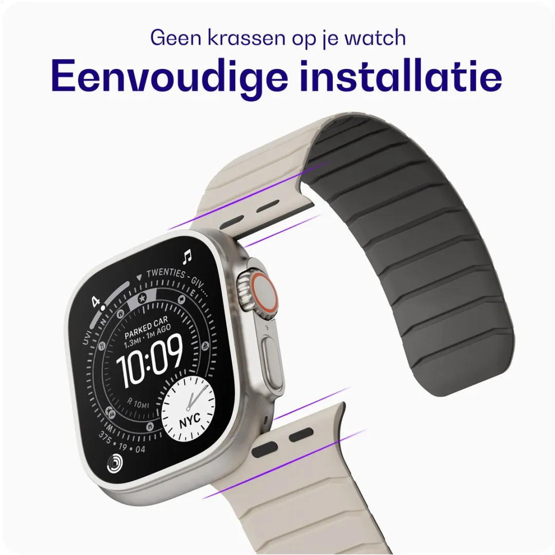 Buddi Fuse Magnetisch Bandje Apple Watch - 38/40/42mm - Siliconen Sterrenlicht