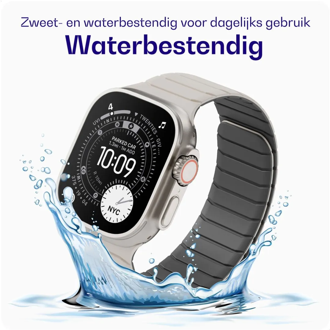 Buddi Fuse Magnetisch Bandje Apple Watch - 38/40/42mm - Siliconen Sterrenlicht