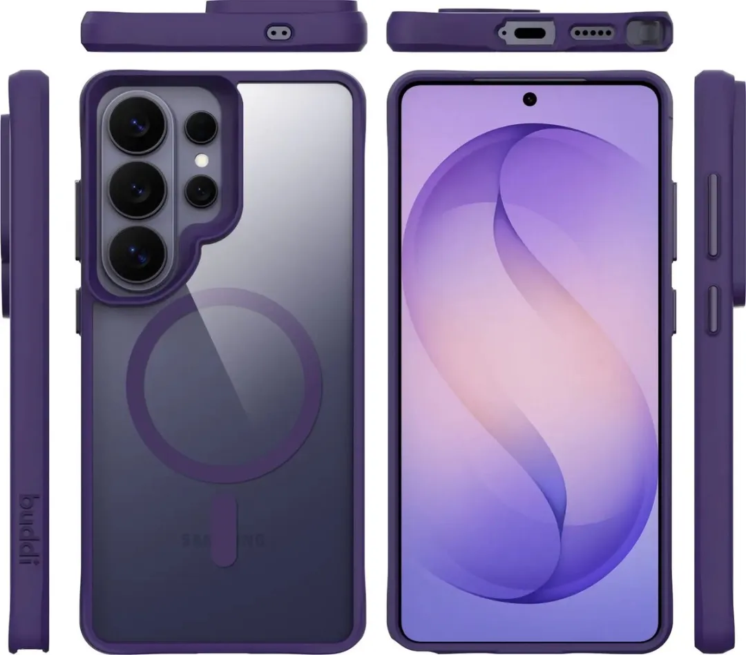 Buddi Hybrid Hoesje Samsung Galaxy S26 Ultra - Transparant Paars