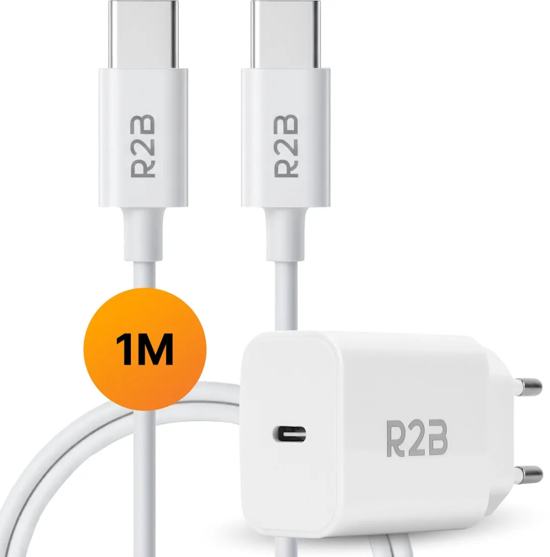 R2B USB-C naar USB-C Kabel 1m