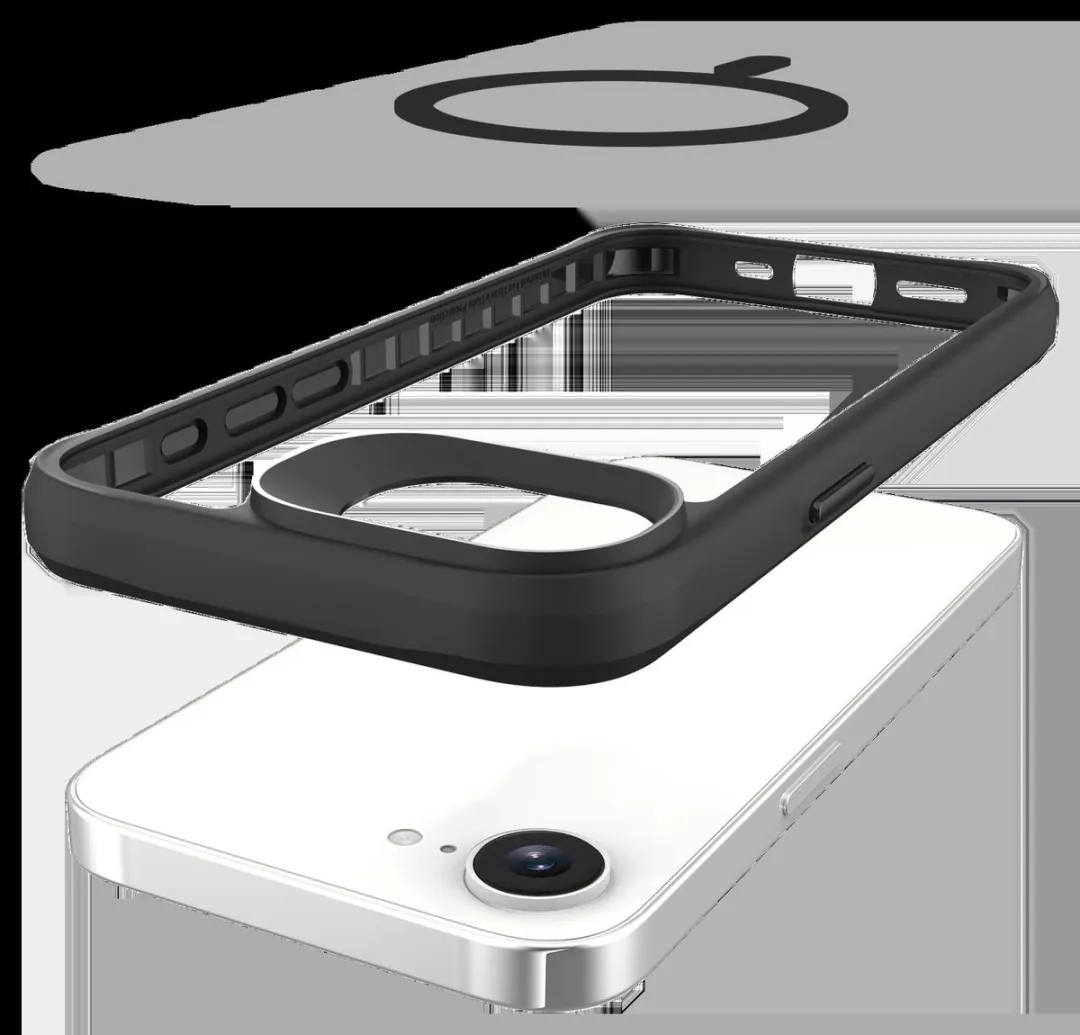 Buddi Hybrid Hoesje iPhone 16/17 - Matte Zwart - MagSafe
