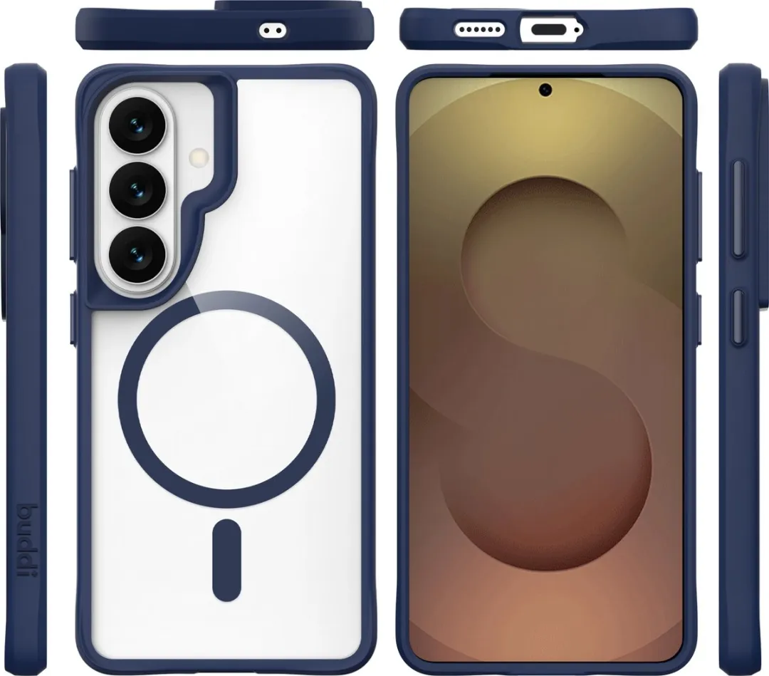 Buddi Hybrid Hoesje Samsung Galaxy S26 - MagSafe Transparant Blauw