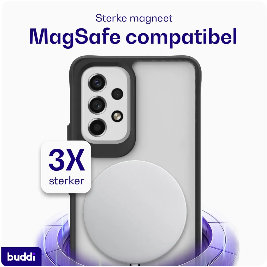 Buddi Hybrid Hoesje Samsung Galaxy A53 - MagSafe - Matte Zwart