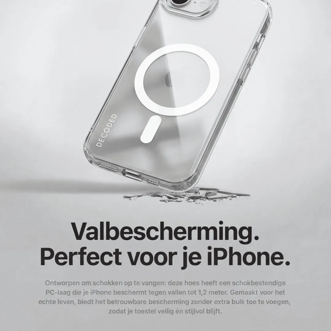Decoded Transparant Hoesje iPhone 16e D25IPOSEBCT2FTT - Frosted Wit