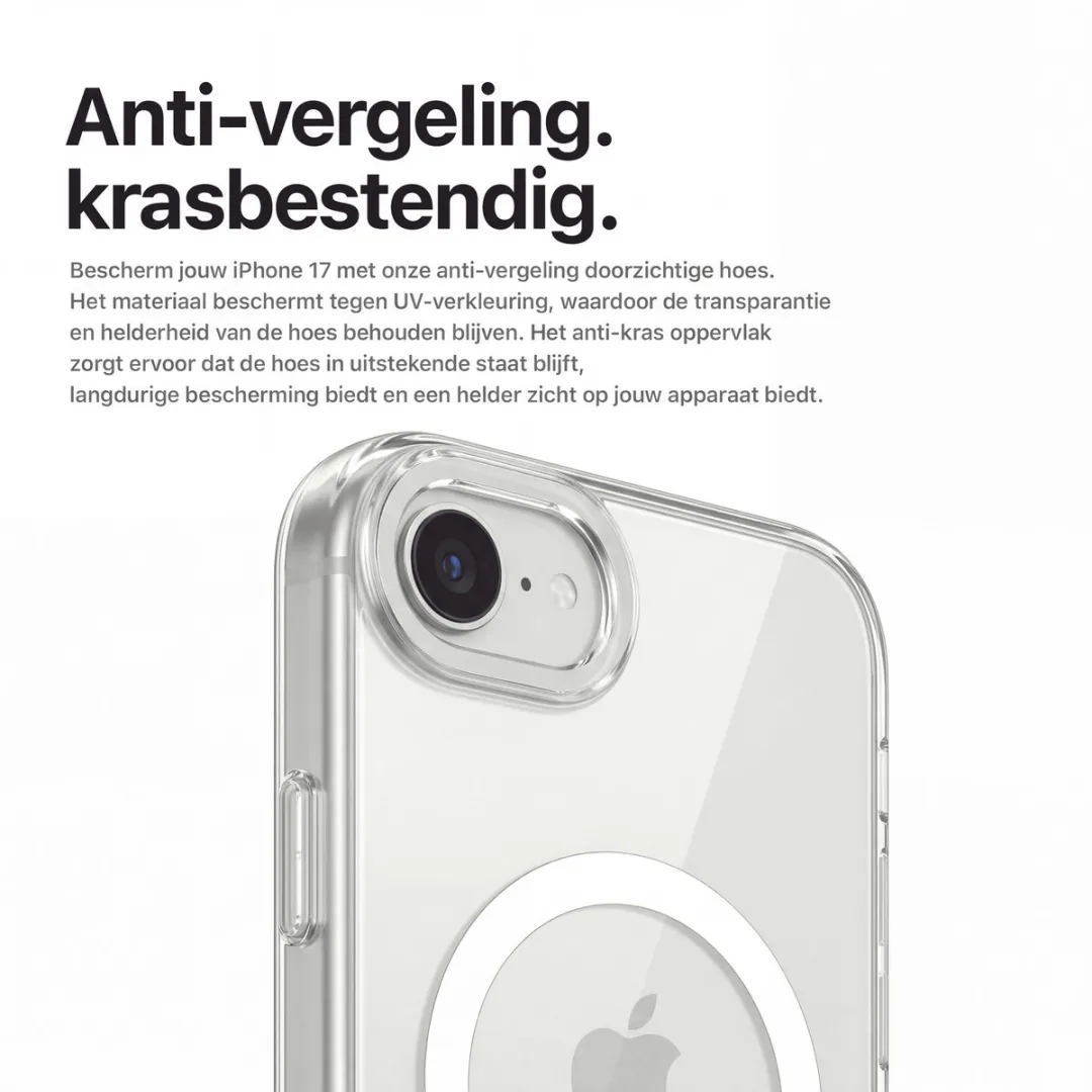 Decoded Transparant Hoesje iPhone 16e D25IPOSEBCT2FTT - Frosted Wit