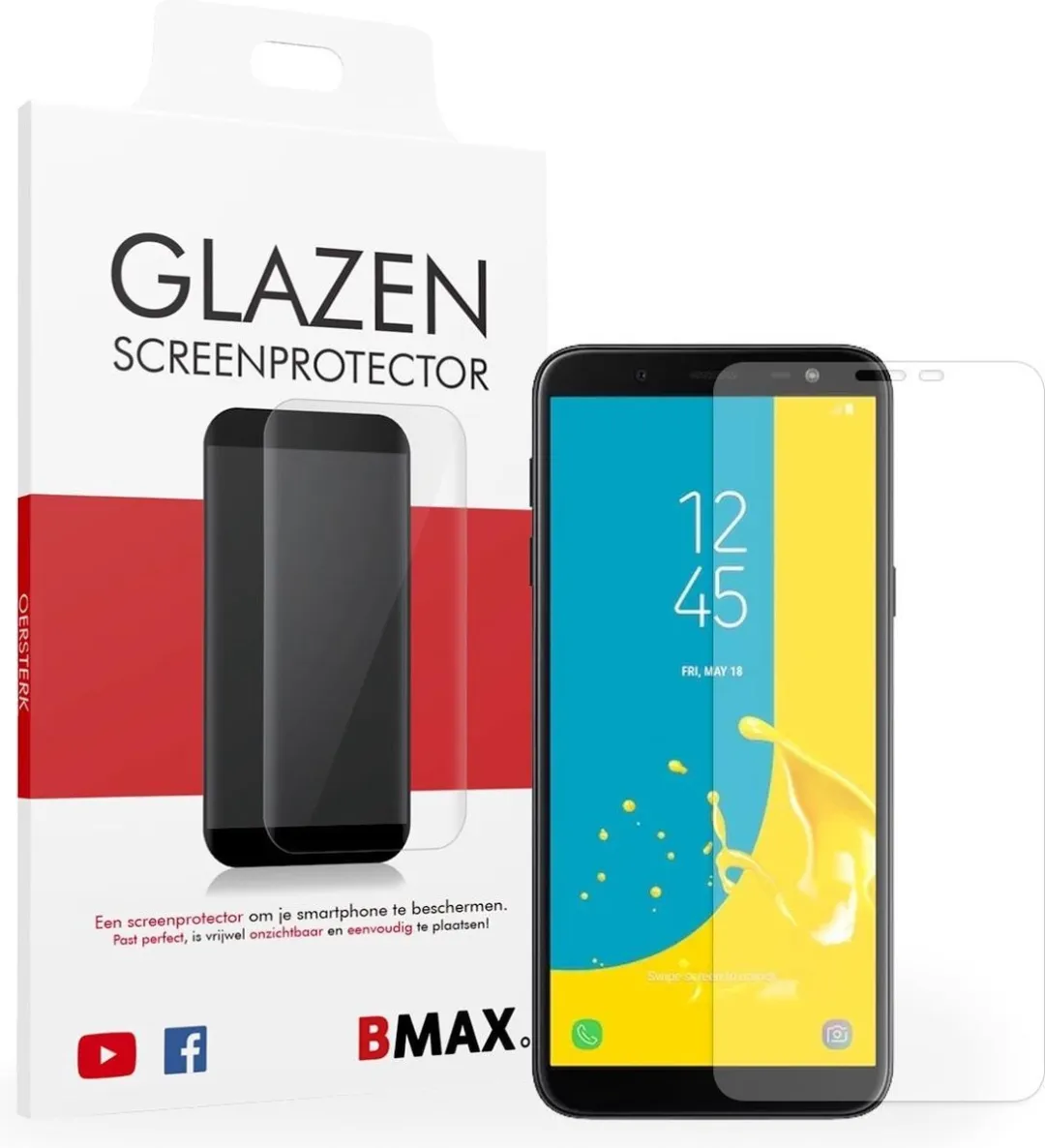 BMAX Glazen Screenprotector Samsung Galaxy J6