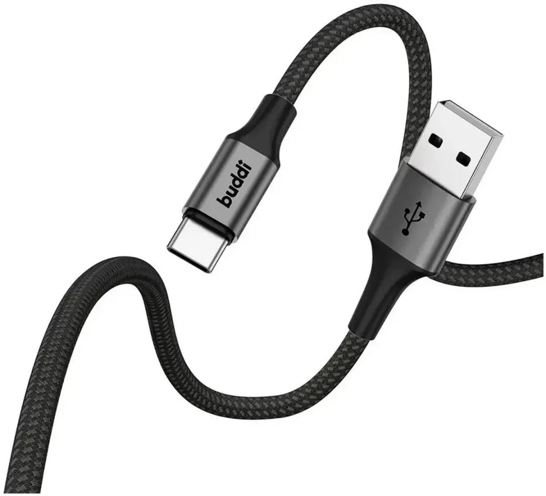 Buddi Flex USB-A naar USB-C Kabel 30cm - 8 Stuks