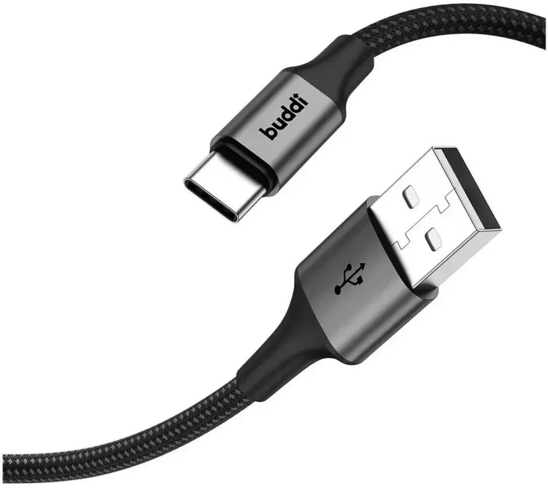 Buddi Flex USB-A naar USB-C Kabel 30cm - 8 Stuks