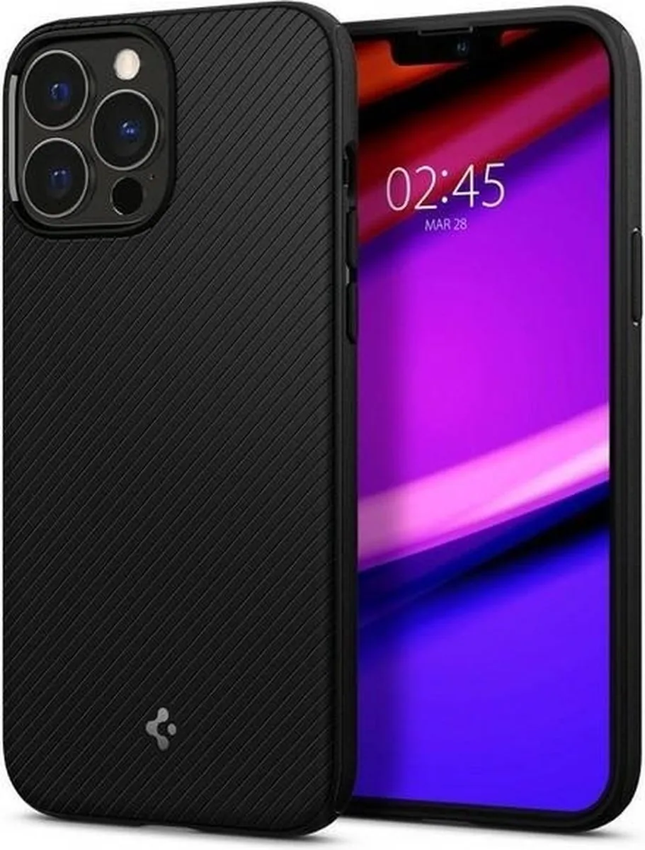 Spigen Armor Magneetring TPU Hoesje iPhone 13 Pro Max - Zwart - afbeelding 5 van 6