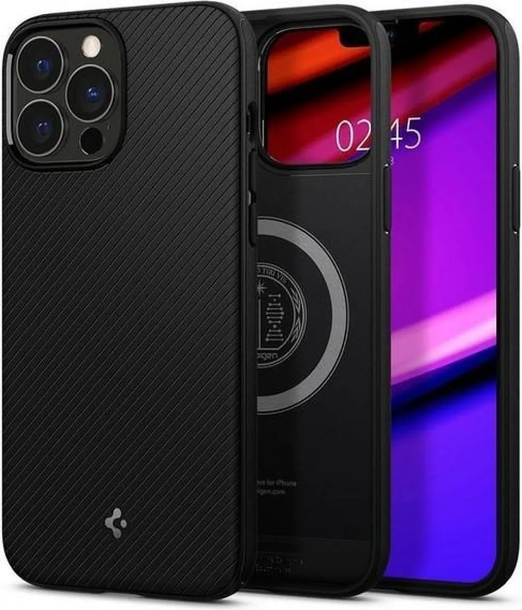 Spigen Armor Magneetring TPU Hoesje iPhone 13 Pro Max - Zwart - afbeelding 3 van 6