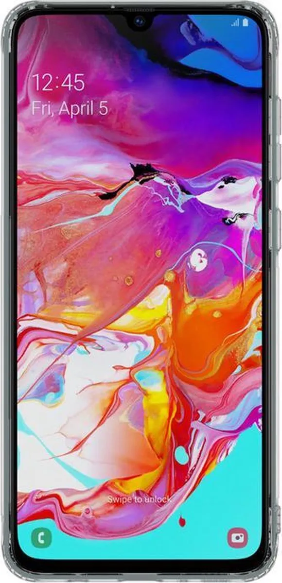 Nillkin Nature TPU Hoesje Samsung Galaxy A70 - Grijs - afbeelding 2 van 3