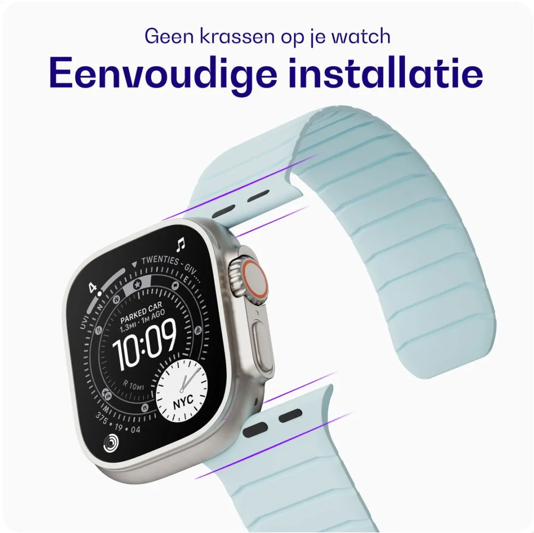 Buddi Fuse Magnetisch Bandje Apple Watch - Lichtblauw