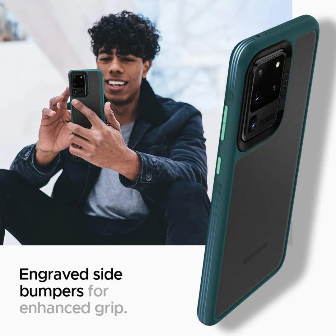 Spigen Cyrill Color Brick ACS00915 Hoesje - Samsung Galaxy S20 Ultra - Groen