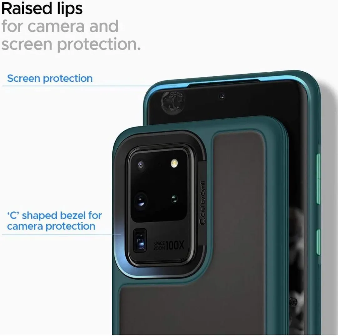 Spigen Cyrill Color Brick ACS00915 Hoesje - Samsung Galaxy S20 Ultra - Groen