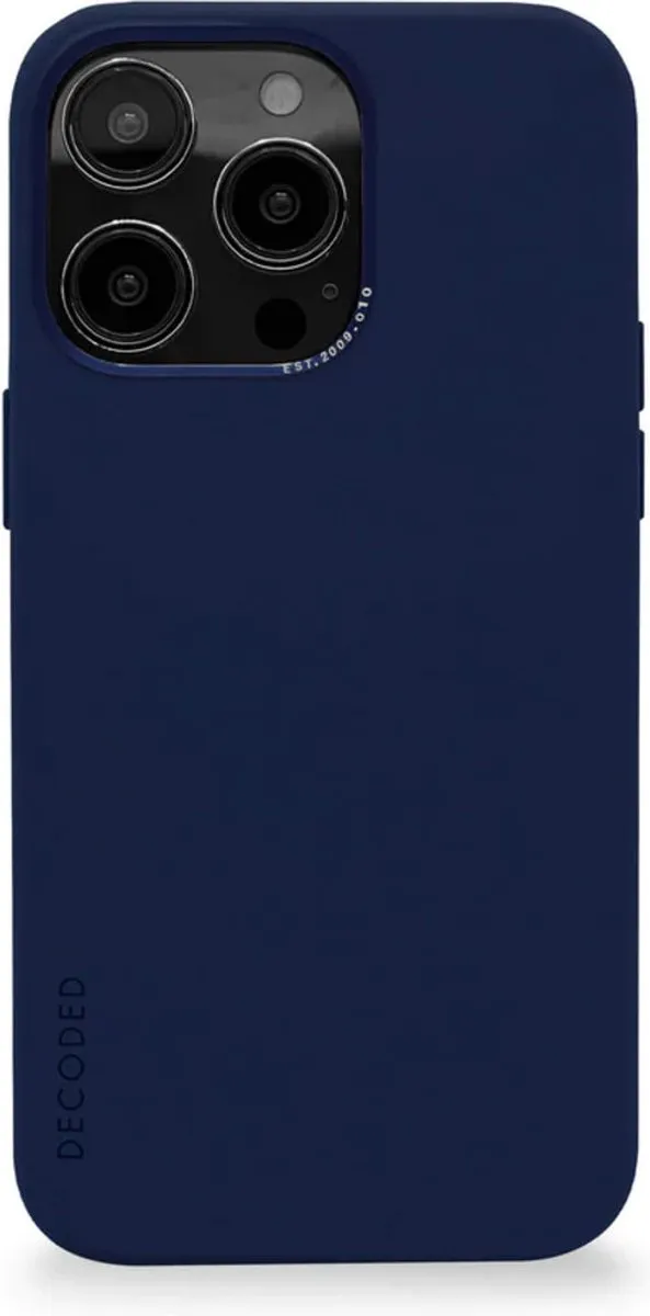 Decoded Siliconen Back Cover D23IPO14PBCS9NE - iPhone 14 Pro - Donkerblauw