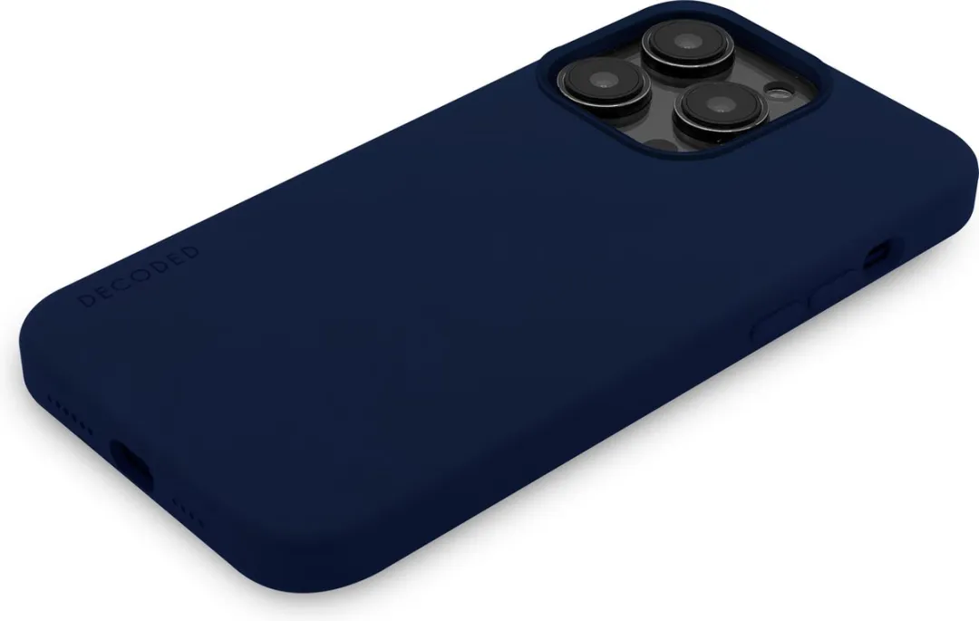 Decoded Siliconen Back Cover D23IPO14PBCS9NE - iPhone 14 Pro - Donkerblauw - afbeelding 6 van 6