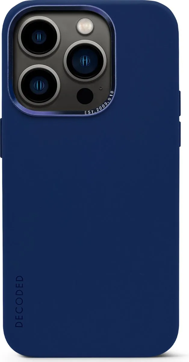 Decoded Siliconen Back Cover D23IPO14PBCS9NE - iPhone 14 Pro - Donkerblauw