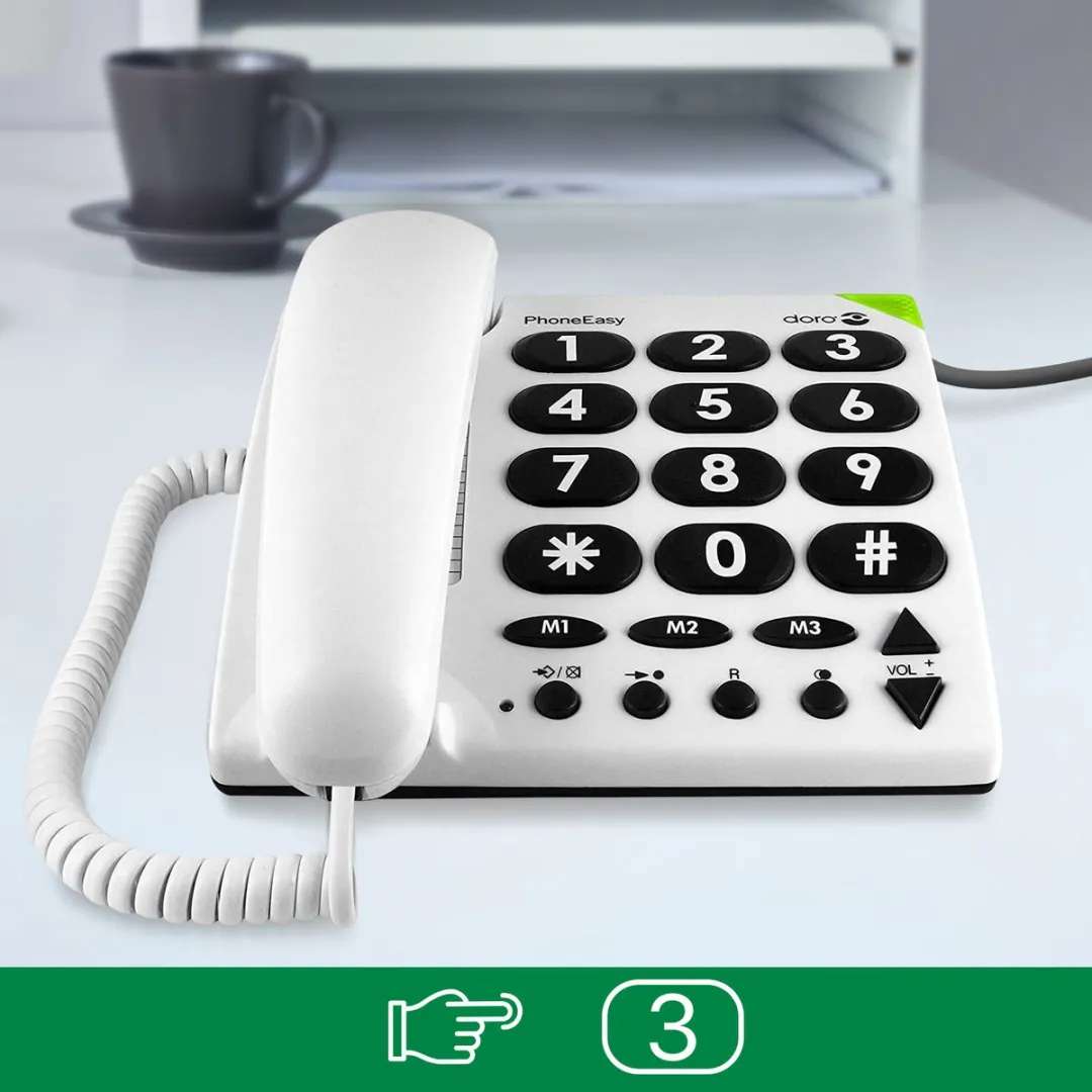 Doro PhoneEasy 311C DECT Telefoon - Wit