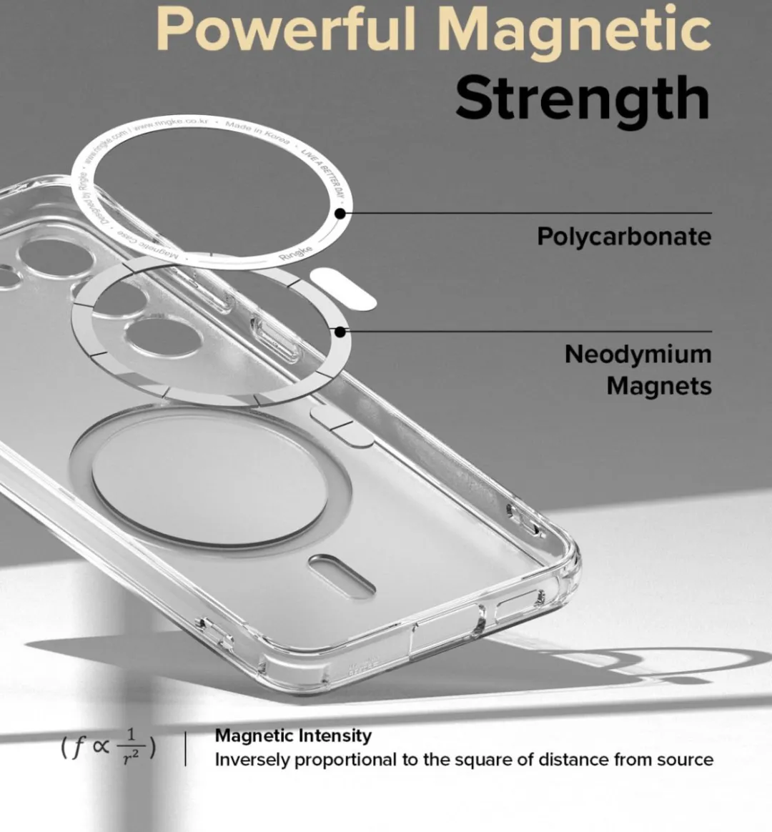 Ringke Fusion Magnetic Hoesje Samsung Galaxy S23 Plus - Transparant