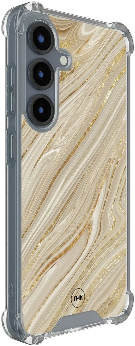 Casevibes Shockproof Hoesje Samsung Galaxy S25 - Goud - S/S25/S/019
